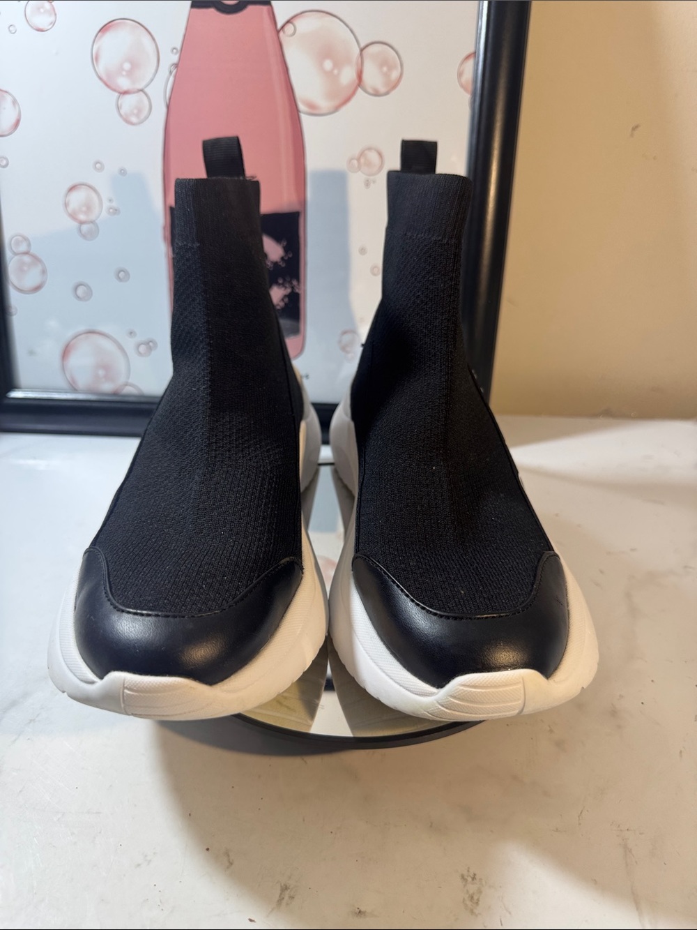 Calvin Klein Umni-R Black Knit Slip-On Sneakers - Women’s Size 7M - Picture 3 of 9
